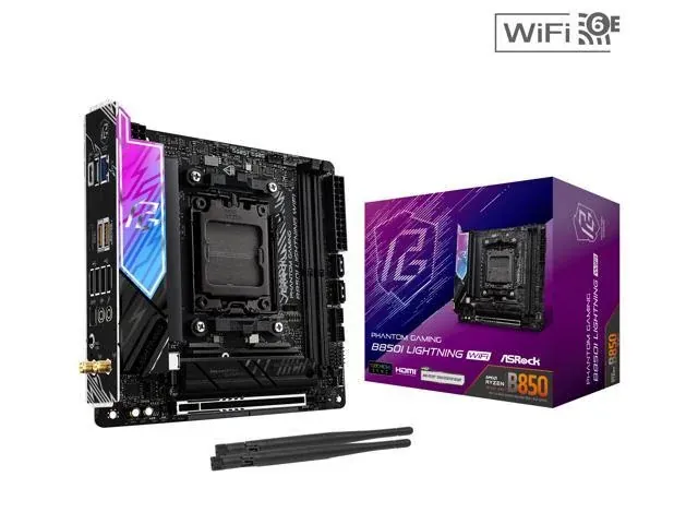 ASRock B850I Lightning WiFi AM5 Mini ITX Motherboard + be quiet! Dark Rock Pro 5 | TDP 270W CPU Cooler