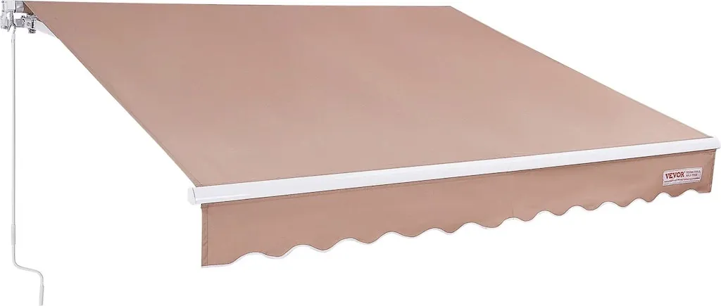 SucceBuy 8- x 7-Foot Water-Resistant Manual Retractable Awning