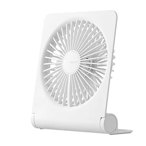 JISULIFE 4500mAh Portable Folding Desk Fan