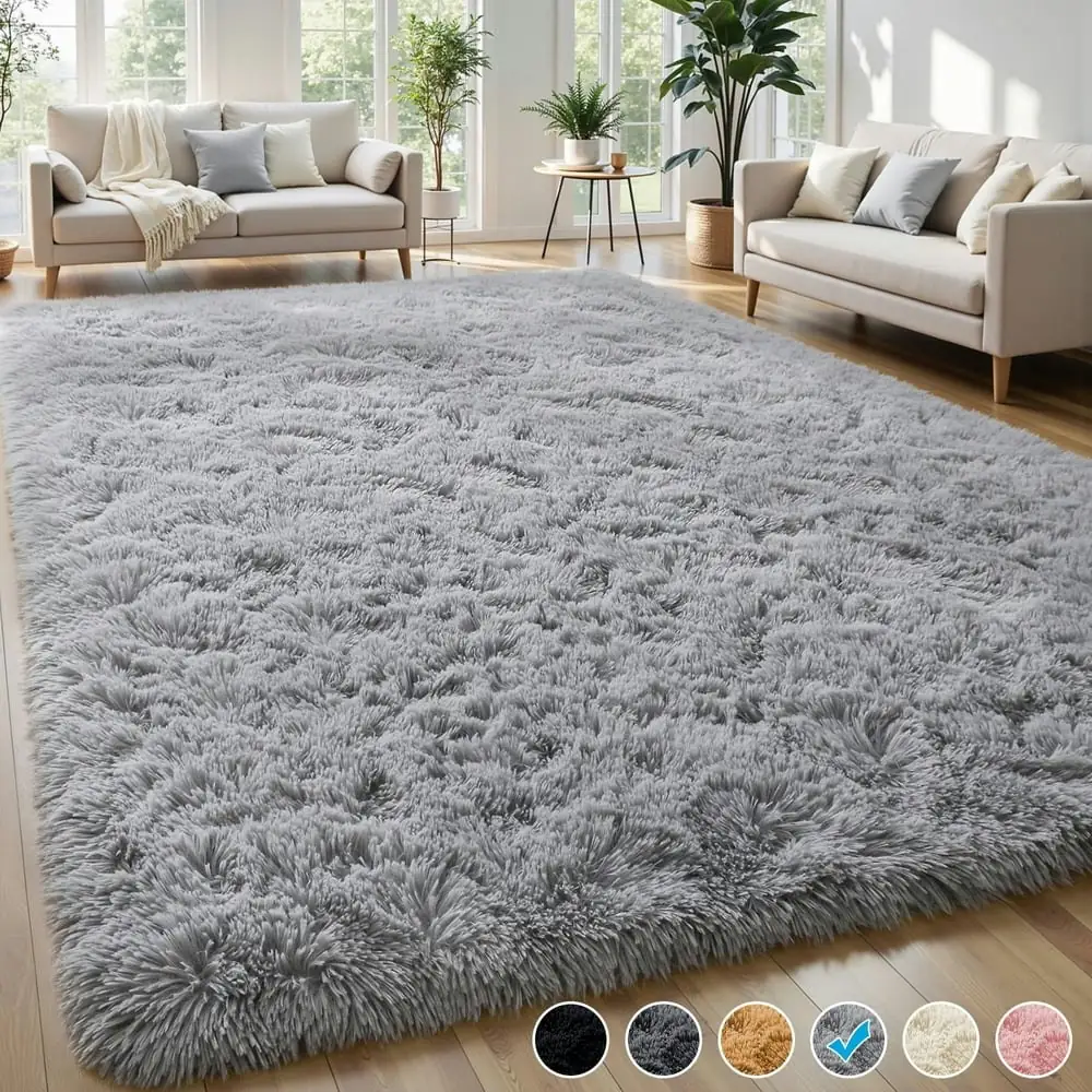 Nefoso 9- x 12-Foot Shag Area Rug