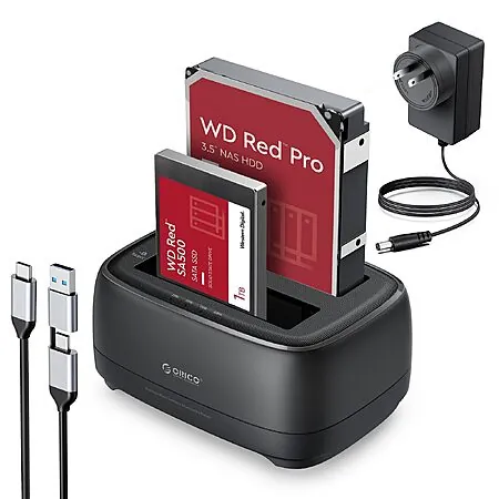 ORICO 2-Bay 2.5" & 3.5" Duplicator / Cloner HDD & SSD Drive Station
