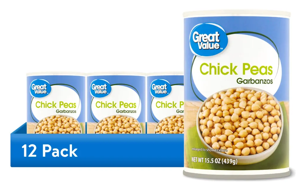Great Value Garbanzo Chick Peas 15.5-oz. Can 12-Pack