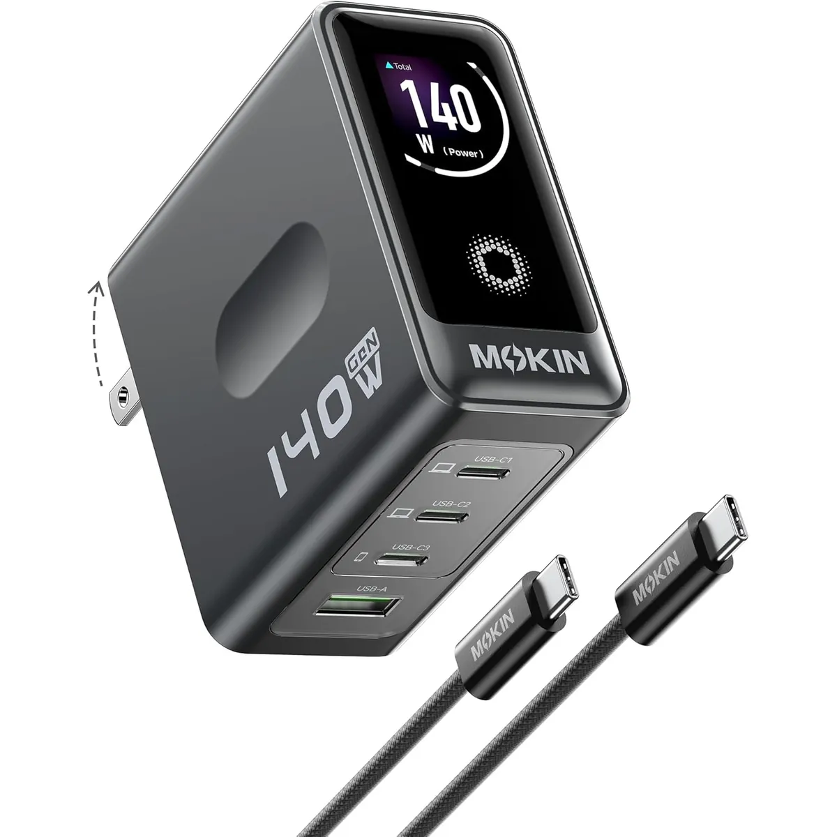 MOKiN 140W USB-C 4-Port Smart Charger