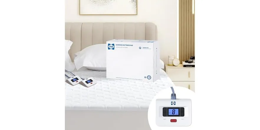 Sealy King Luxury Quilted Heated Mattress Pad