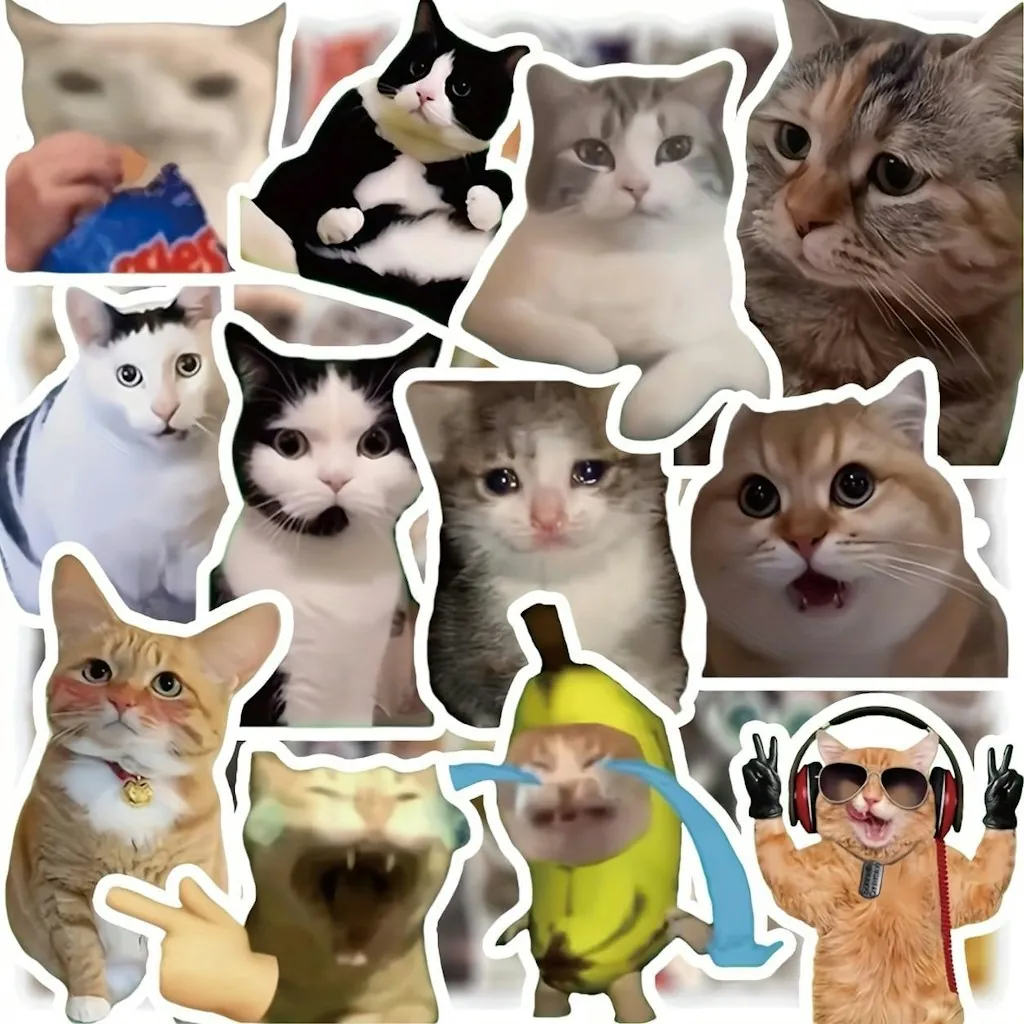 Cat Meme Sticker 100-Pack