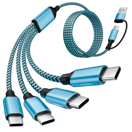 Jogrytece 5' 4-Port USB-C Multi-Device Charging Cable