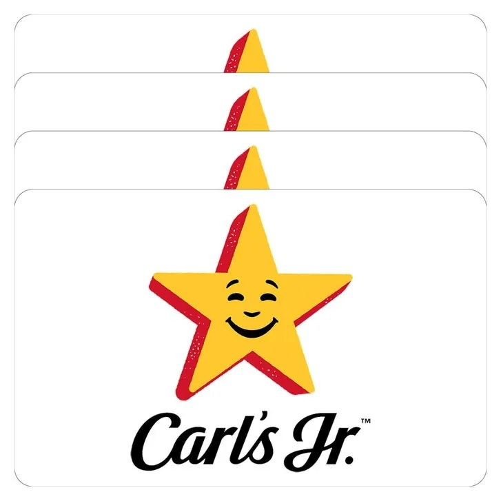 Four Carl's Jr $25 Gift Cards ($100 Value)