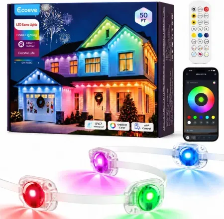 Ecoeve 50' RGB+IC Permanent Outdoor Lights
