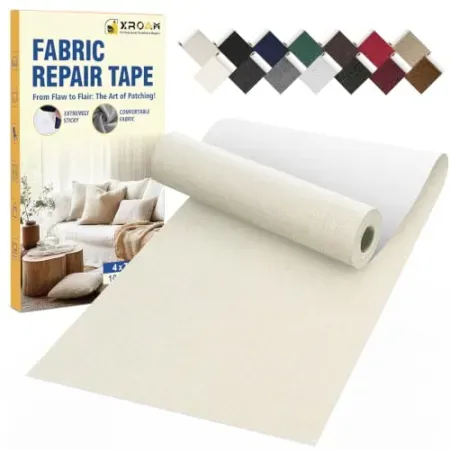 Xroam 4" x 79" Self Adhesive Linen Fabric Repair Tape Kit