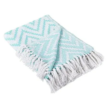 DII 50" x 60" Rustic Farmhouse Throw Blanket w/ Decorative Tassles