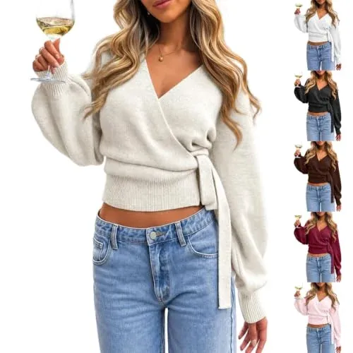 Wrap Sweater V Neck