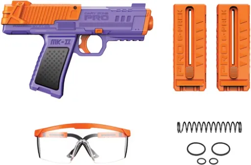 Dart Zone Pro Series MK-2 Foam Blaster w/ 12 Nitroshot+ Darts & 2 Speed Loaders