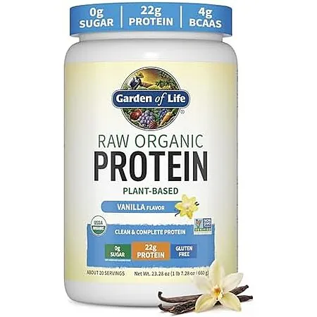 Select Accounts: 1.37-Lb Garden of Life Raw Organic Protein Powder (Vanilla)
