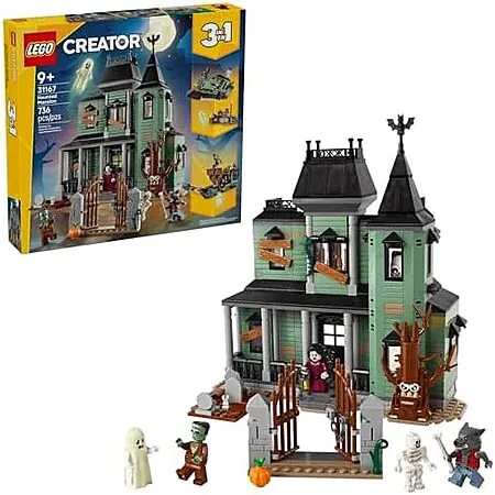 736-Piece LEGO Creator 3-In-1 Haunted Mansion Set