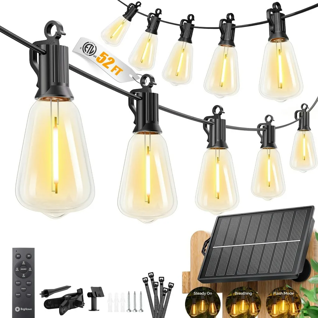 52-Foot Solar String Lights