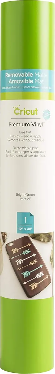 Cricut Removable Vinyl 4′ – Bright Green