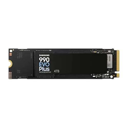 Samsung SSD 990 EVO Plus 4TB PCIe Gen 4x4 M.2 2280, Up to 7,250 MB/s NVMe Internal Solid State Drive