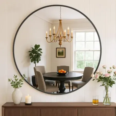 Atilioo 24" Round Bathroom Mirror