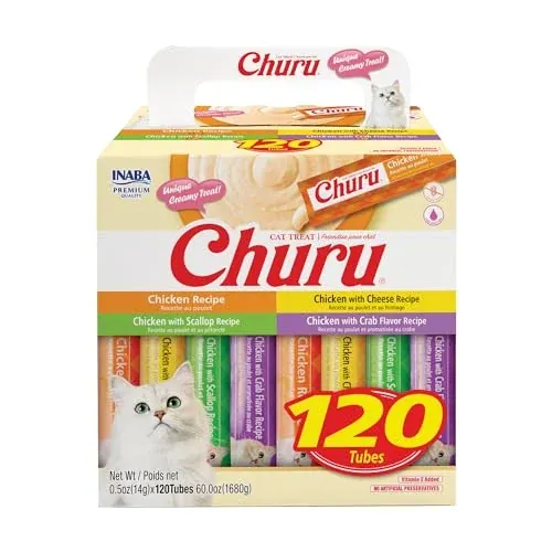 INABA Churu Cat Treats 120 Count