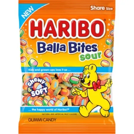 4.5oz HARIBO Balla Bites Sour Candy