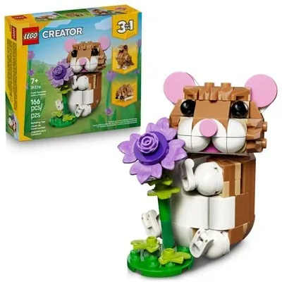LEGO Creator 3 in 1 Cute Hamster with a Flower (31376) 166 pcs