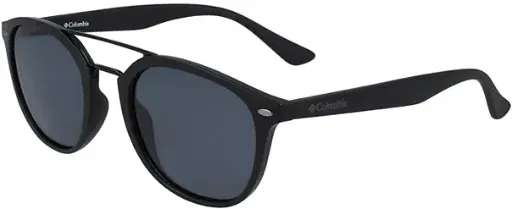 Columbia Men's Firecamp Polarized Round Sunglasses Black Gray