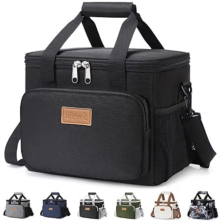 9L Lifewit Medium Insulated Lunch Box (black)