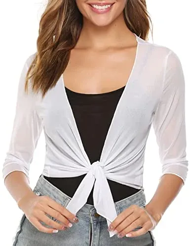 Tie Front Shrugs for Women