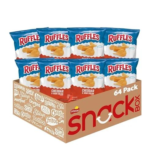 Ruffles Potato Chips 64-Pack 1.5-Oz (Cheddar Sour Cream)