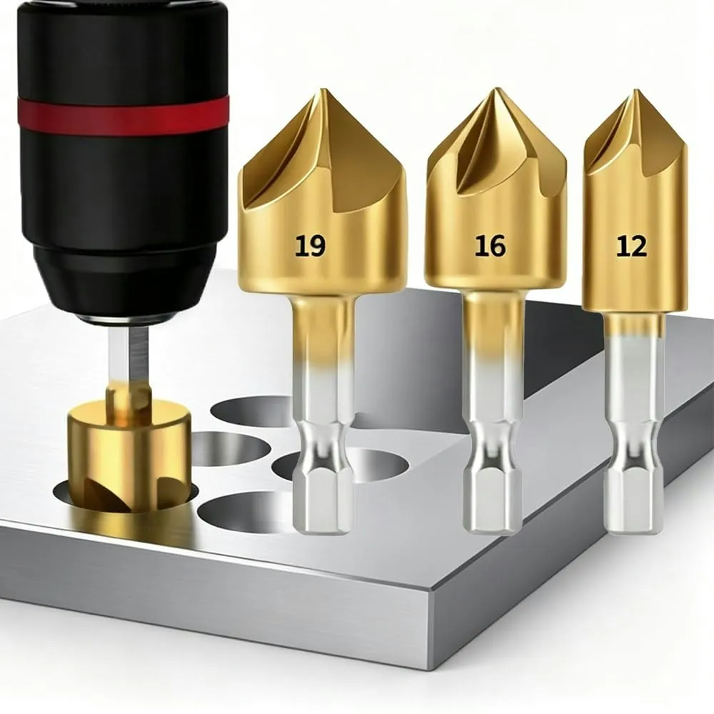 3-Piece Countersink Drill Bit Set