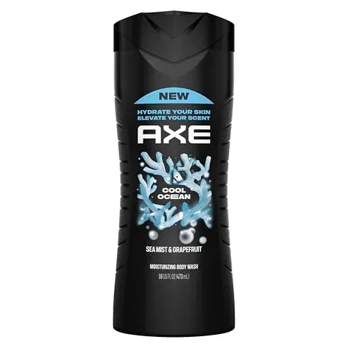 AXE Cool Ocean Men's Body Wash With Essential Oils 16 fl oz 2-Pack