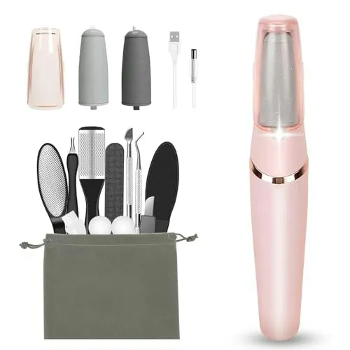 Haootadiy Electric Foot Callus Remover Pedicure Kit