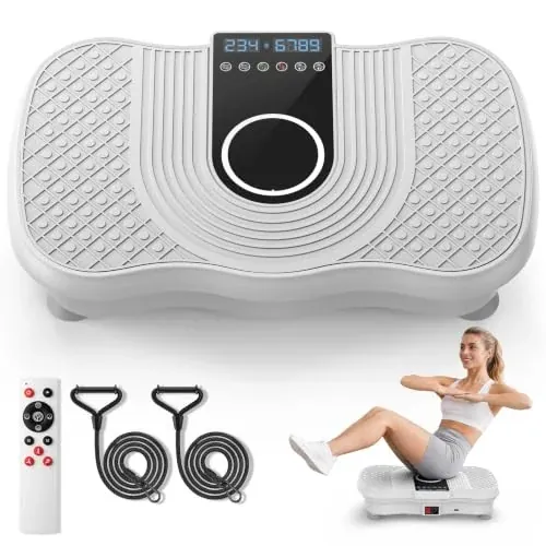 Cursor Fitness Vibration Plate Exercise Machine (White)