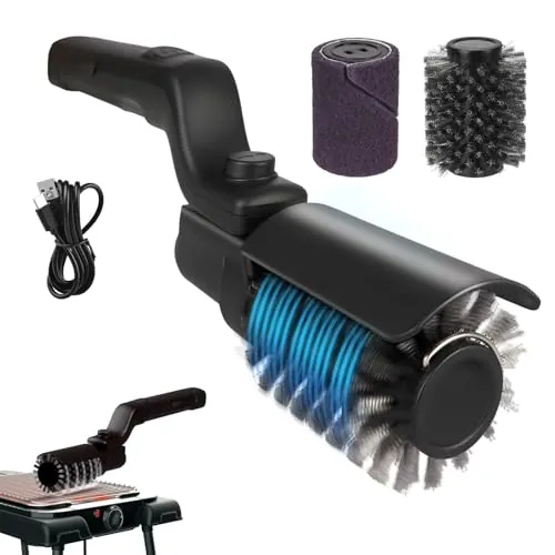 Upgraded Electric Grill Brush, Cordless Rechargeable