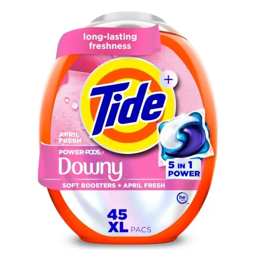 Tide Power PODs + Downy Laundry Detergent XL Pods 45-Count