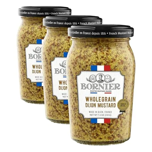 BORNIER Wholegrain Dijon Mustard 3-Pack 7.4-Oz