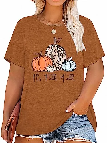 Fall Pumpkin Short Sleeve Shirt