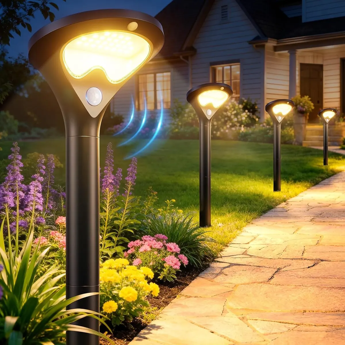 Eleclink Solar Pathway Lights Outdoor 6 Pack