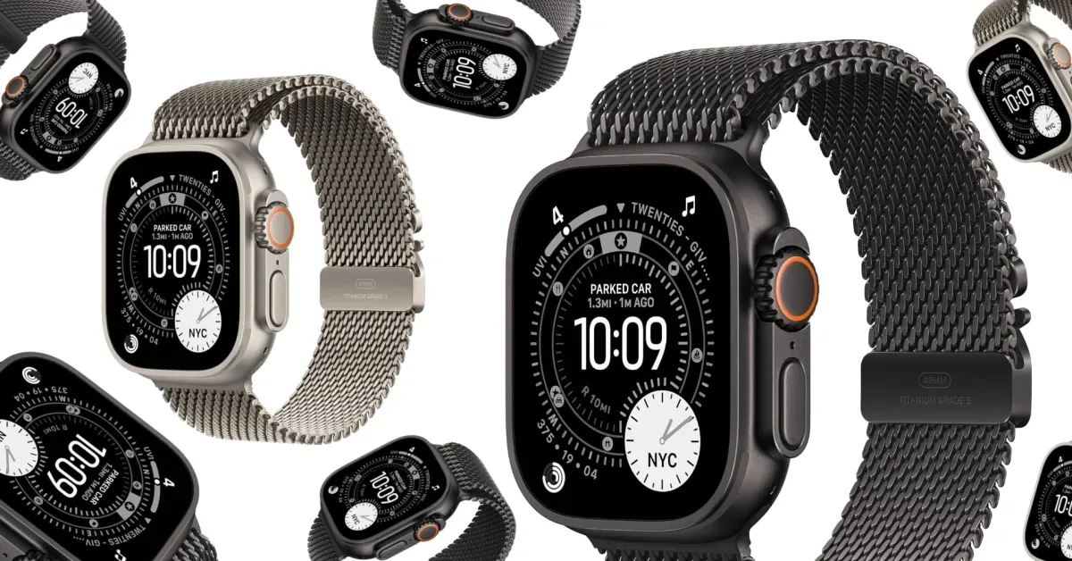 Amazon is currently offering the Black Titanium Apple Watch Ultra 3 with the matching Milanese Loop
