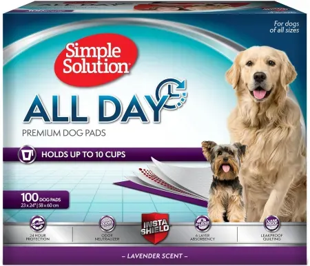 100-Count 23" x 24" Simple Solution All Day Dog Large Pee Pads
