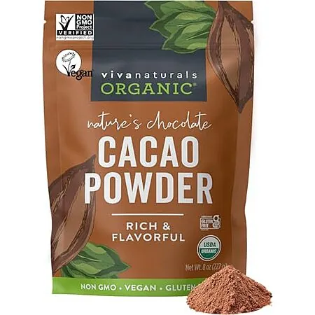Select Accounts: 8-Oz Viva Naturals Organic Cacao Powder