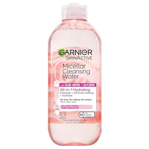Garnier Micellar Water with Rose Water and Glycerin 13.5-Oz
