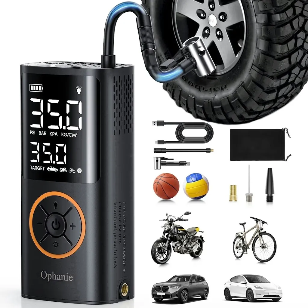 Ophanie Cordless 160psi Portable Tire Inflator