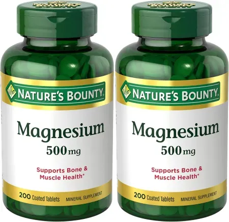 400-Count Nature's Bounty 500mg Magnesium Tablets