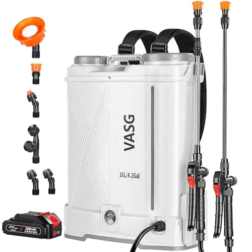 VASG Battery Powered Backpack Sprayer 4 Gallon 21V 2.6Ah