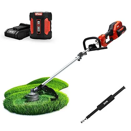 15" DCK 58V Brushless Cordless String Trimmer w/ 4.0Ah Battery & 5A Charger