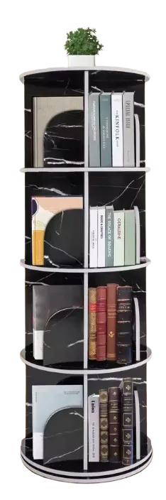 4-Tier 360° Rotating Bookshelf