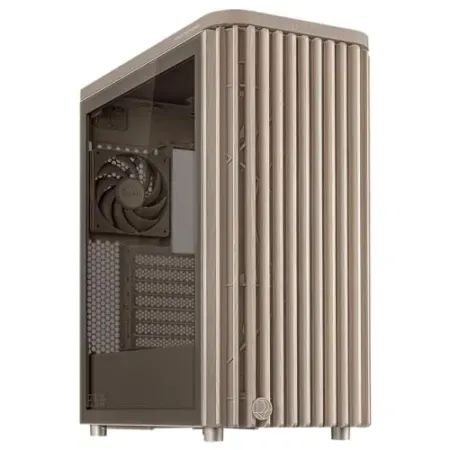 ASUS ProArt PA401 Wood Edition Beige ATX PC Case w/ Glass Side Panel