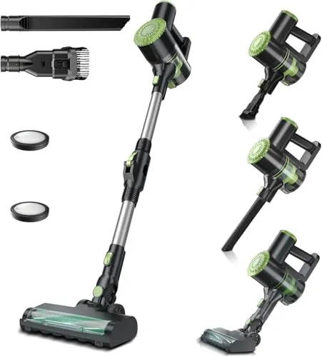 PRETTYCARELIFE 6-in-1 Cordless Vacuum Cleaner