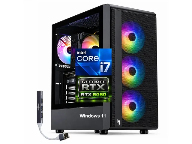 Acer Nitro 60 Gaming Desktop PC Intel i7-14700F, GeForce RTX 5080 16GB GDDR7, 32GB DDR5, 2TB SSD